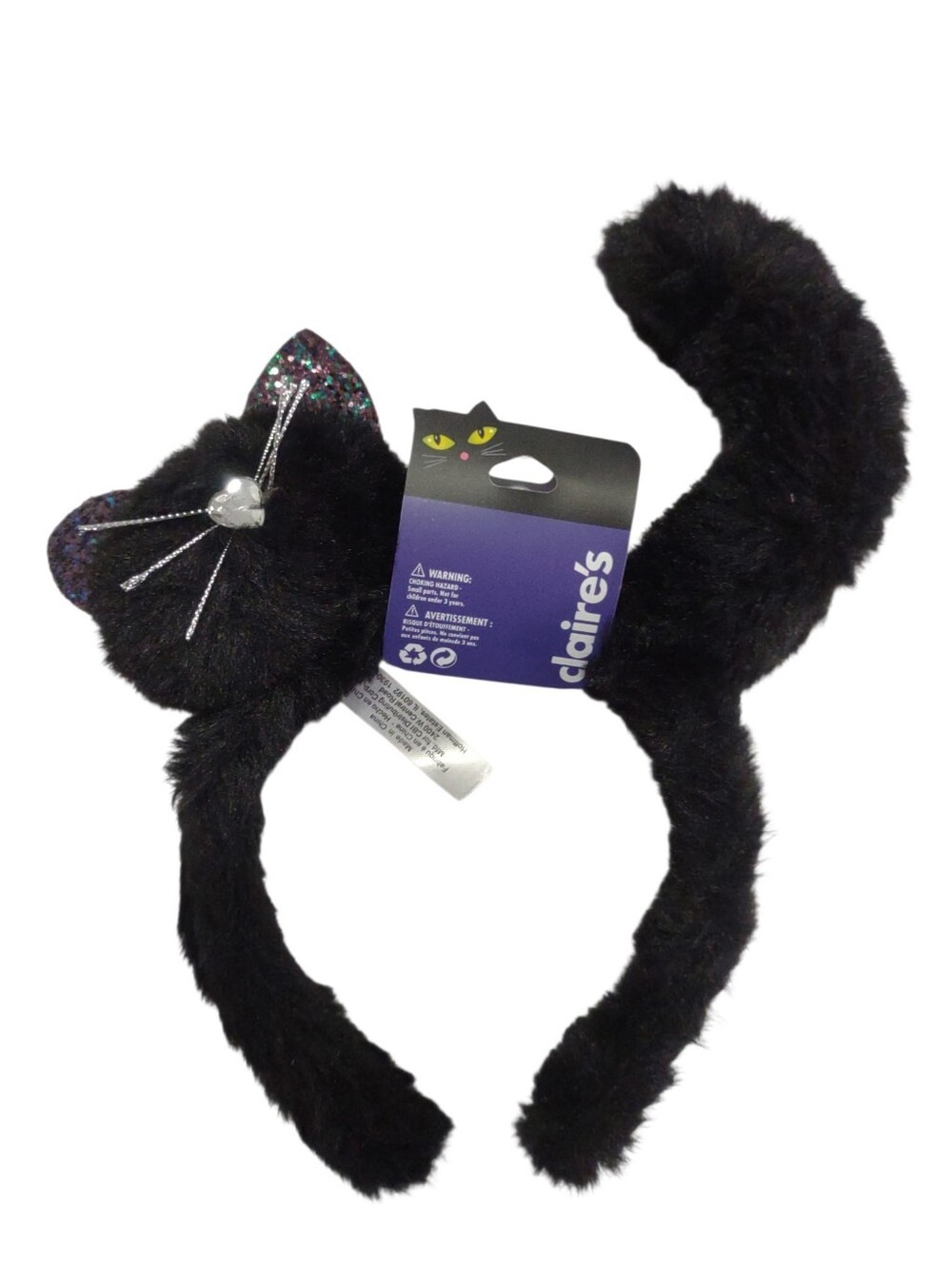 NEW Girls Black Halloween Cat headband